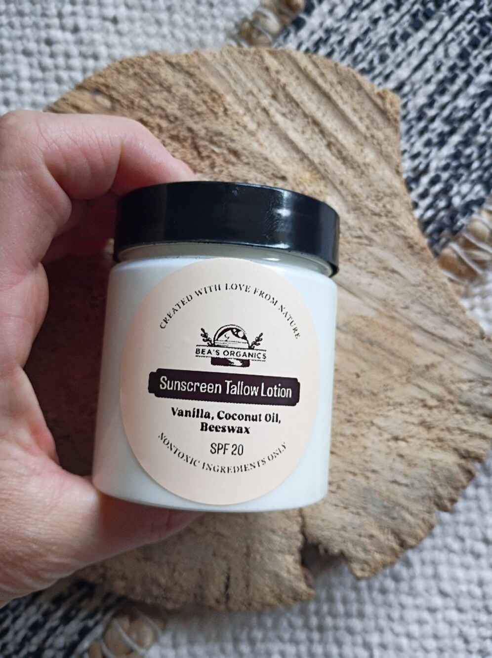 New! SPF 20 Sunscreen Tallow Lotion Tallow based Handmade